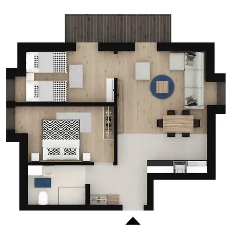 아파트 Famixdom Zakopianskie Tarasy Jacuzzi&sauna Centrum 자코파네