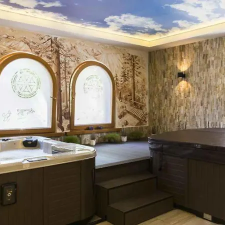 아파트 Famixdom Zakopianskie Tarasy Jacuzzi&sauna Centrum 자코파네
